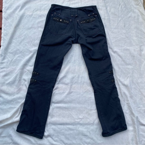 Vintage Anne Larochelle Cotton Black Punk Grunge Anime Pants - Picture 2 of 7